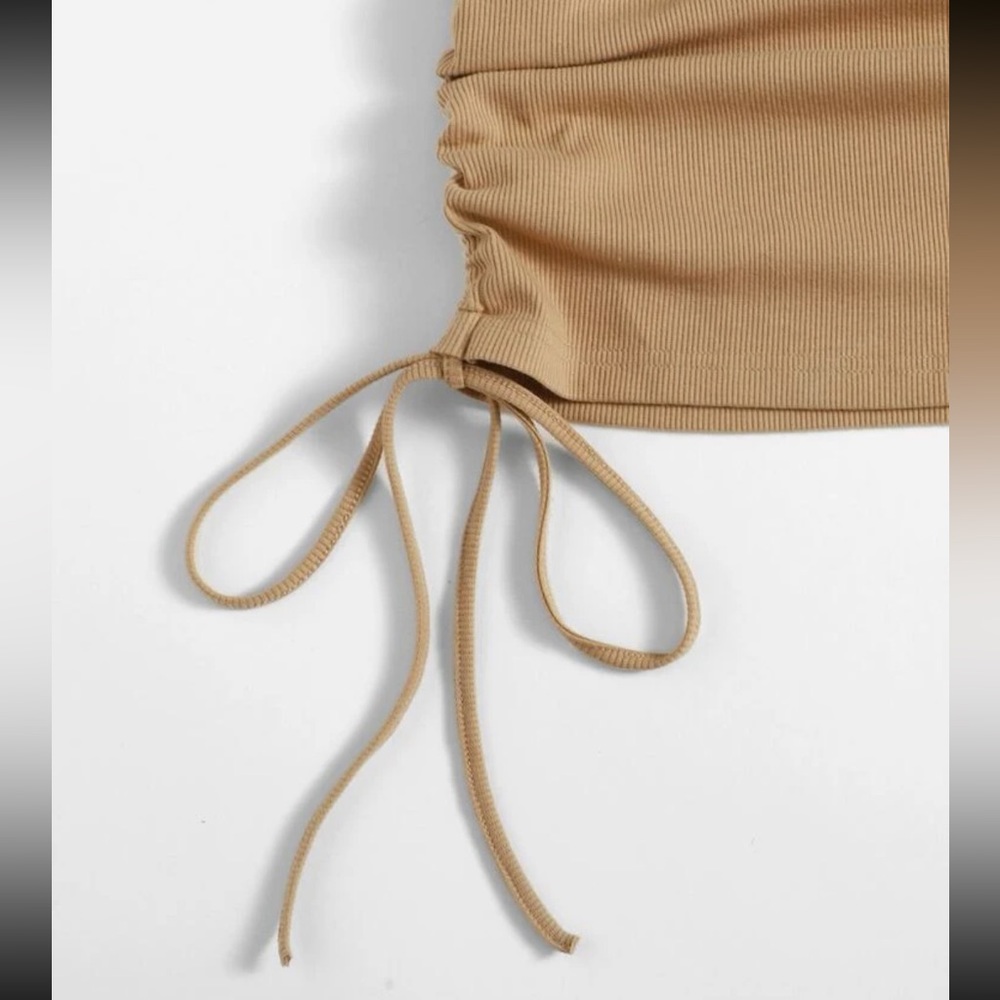 SHEIN super cute tan dress - Picture 4 of 4